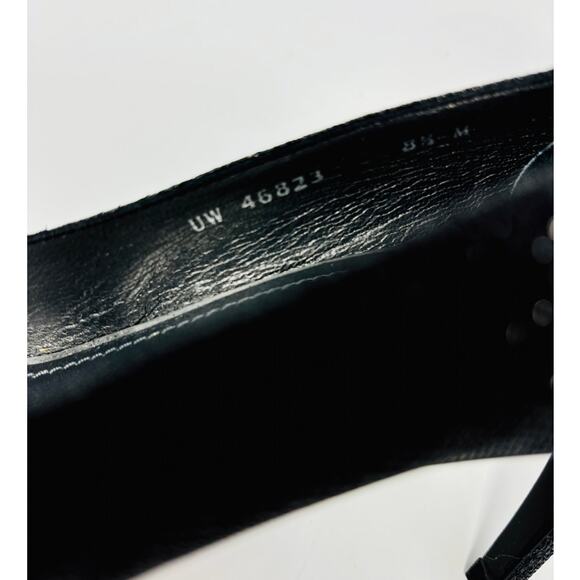 Stuart Weitzman Pinot Black Pump Heels, Size 8.5, Fabric Glitter - Picture 4 of 8